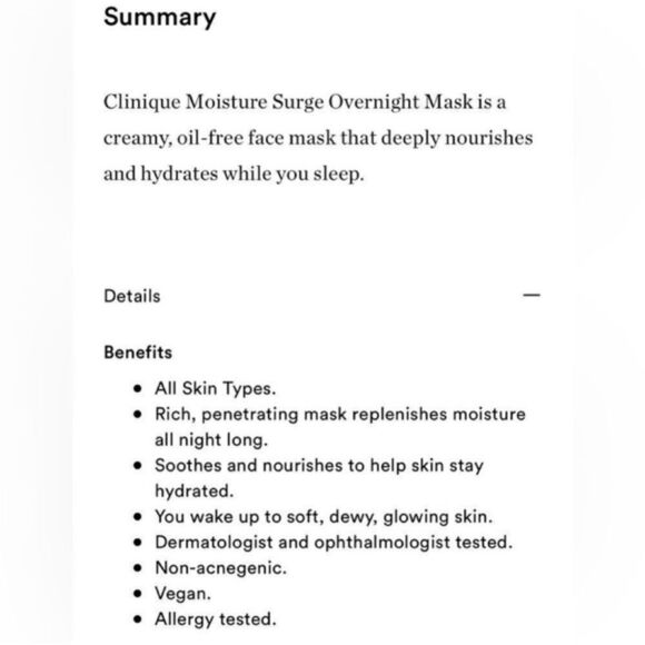 $10‎ 🌙 Clinique Moisture Surge Overnight Mask NEW - Picture 6 of 7